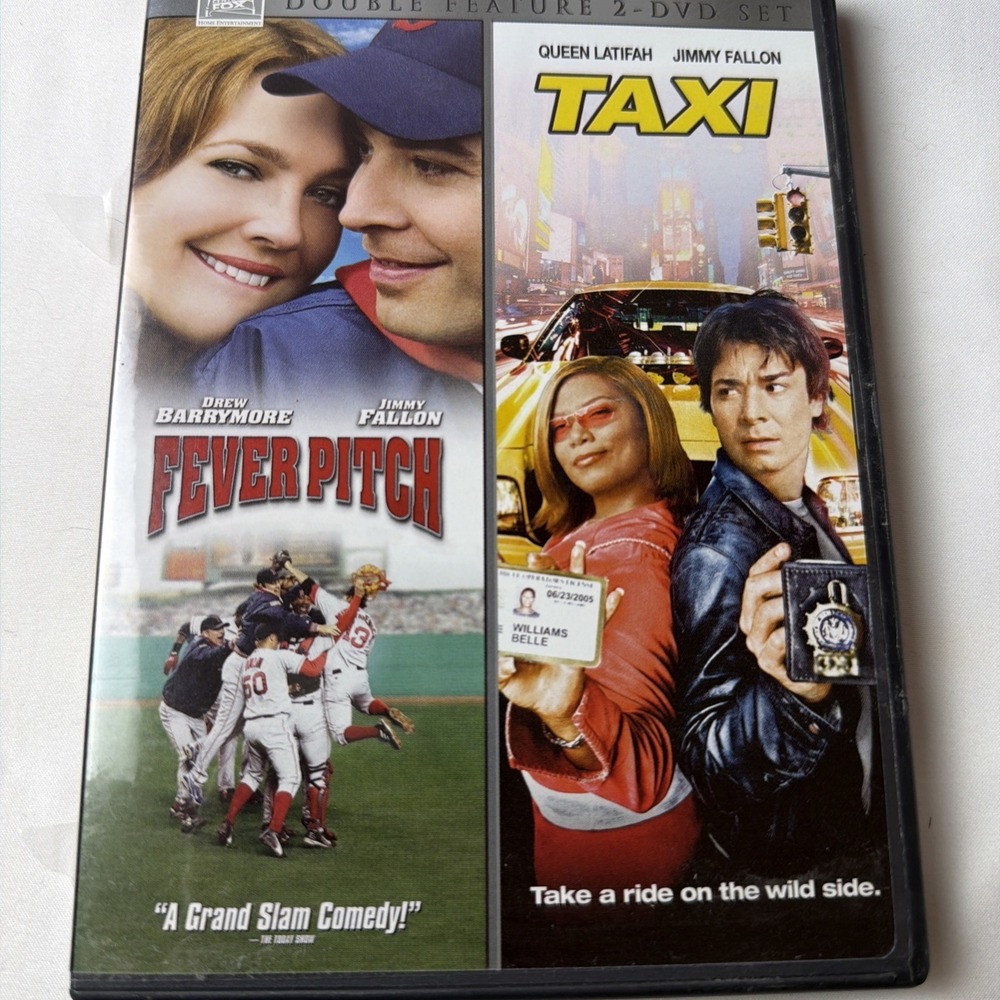 Taxi Fever Pitch (DVD, 2006) Double Feature 2 Disc Set Fallon Barrymore Latifah